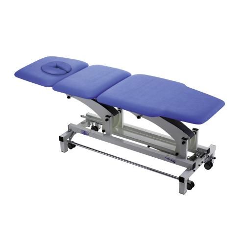 THER NAR LUX - LETTINO DA VISITA E TRATTAMENTI A 3 SEZIONI - RESTRINGIMENTO NELLA SEZIONE CAUDALE - CON FORO FACCIALE E CUSCINO INTEGRATO - POSIZIONI DI "SEDUTA" E "TRENDELENBURG FRAZIONATO - CONFIGURABILE CON UNA VASTA GAMMA DI ACCESSORI E OPZIONI