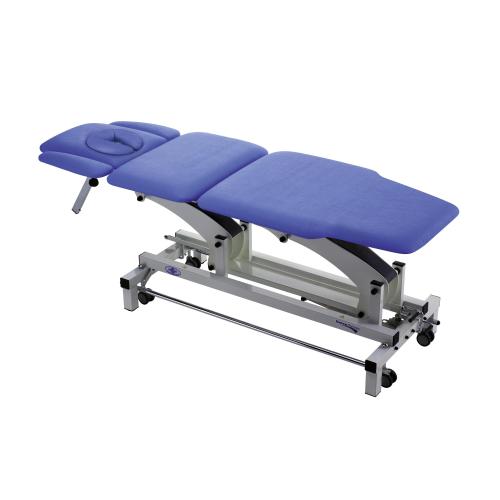 THER PLUS NAR LUX - LETTINO DA VISITA E TRATTAMENTI A 3 SEZIONI - RESTRINGIMENTO NELLA SEZIONE CAUDALE - FORO FACCIALE CON CUSCINO E BRACCIOLI - POSIZIONI DI "SEDUTA" E "TRENDELENBURG FRAZIONATO - CONFIGURABILE CON UNA VASTA GAMMA DI ACCESSORI E OPZIONI