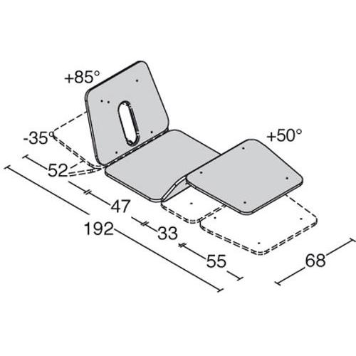 THER FLEXION LUX - TABLE D'EXAMEN ET DE TRAITEMENT EN 4 SECTIONS - APPUIE-TÊTE RÉGLABLE AVEC TROU FACIAL, COUSSIN ET REPOSE-ACCOUDOIRS - POSITIONS « ASSISE » ET « PARTIELLEMENT TRENDELENBURG » - CONFIGURABLE AVEC UNE LARGE GAMME D'ACCESSOIRES ET D'OPTIONS