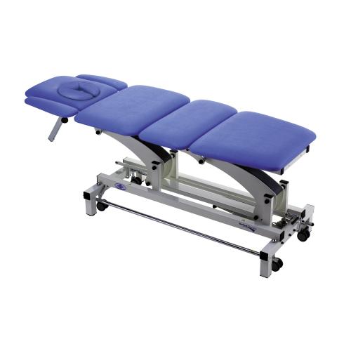 THER FLEXION LUX - TABLE D'EXAMEN ET DE TRAITEMENT EN 4 SECTIONS - APPUIE-TÊTE RÉGLABLE AVEC TROU FACIAL, COUSSIN ET REPOSE-ACCOUDOIRS - POSITIONS « ASSISE » ET « PARTIELLEMENT TRENDELENBURG » - CONFIGURABLE AVEC UNE LARGE GAMME D'ACCESSOIRES ET D'OPTIONS